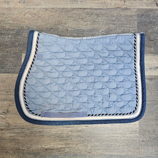 Misc. Light Blue & Navy Saddle Pad